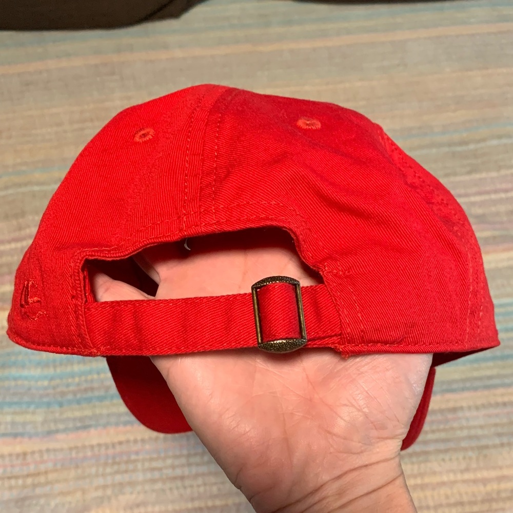 Vibrant Red BBQ Adjustable Baseball Cap - Picture 2 of 3